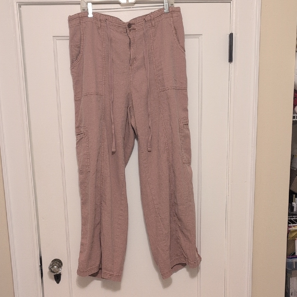 Maurice Linen pink Pants